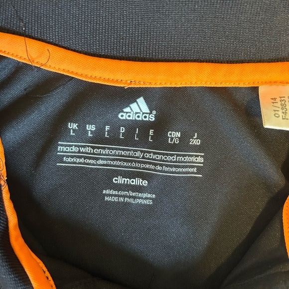 Large Classic Adidas Black Polo - Picture 2 of 3